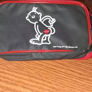 Black and Red Graphic Women Bag, Fanny Pack